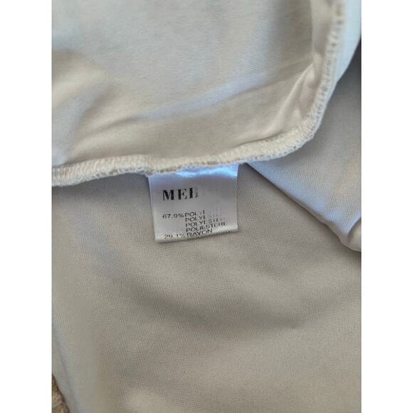 Mebius Beige Textured Sleeveless Dress Size Small - Picture 6 of 6